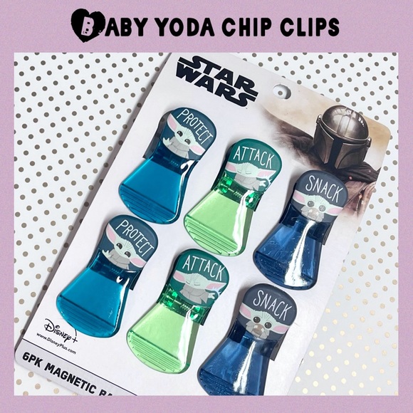 Star Wars Kitchen Grogu Baby Yoda Chip Clips Mandalorian Star Wars